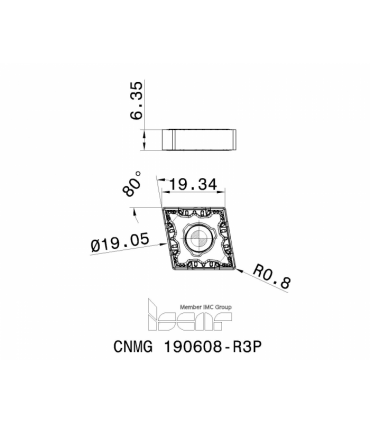 CNMG 190608-R3P IC830