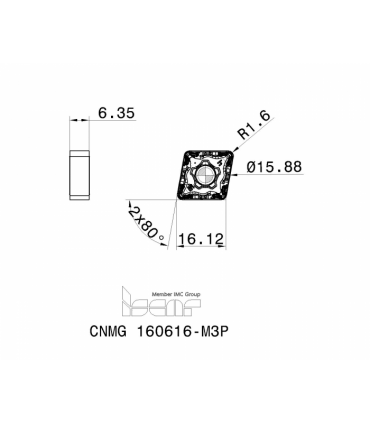 CNMG 160616-M3P IC8150