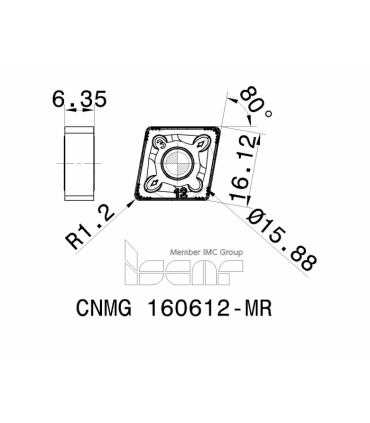 CNMG 160612-MR IC807