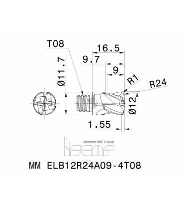 MM ELB12R24A09-4T08 IC908