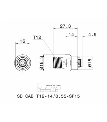 SD CAB T12-14/0.55-SP15