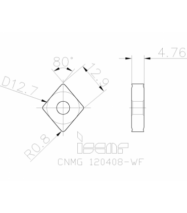 CNMG 120408-WF IC8250