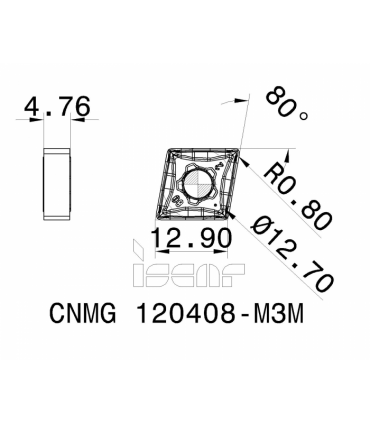 CNMG 120408-M3M IC830