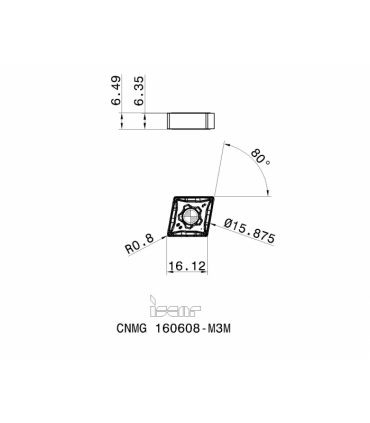 CNMG 160608-M3M IC6015