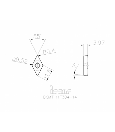 DCMT 11T304-14 IC830