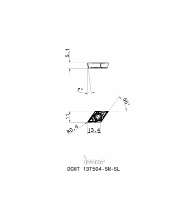 DCMT 13T504-SM-SL IC8150