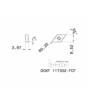 DCMT 11T302-FCF IC520N