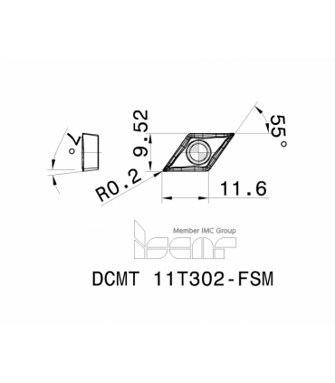 DCMT 11T302-FSM IC520N