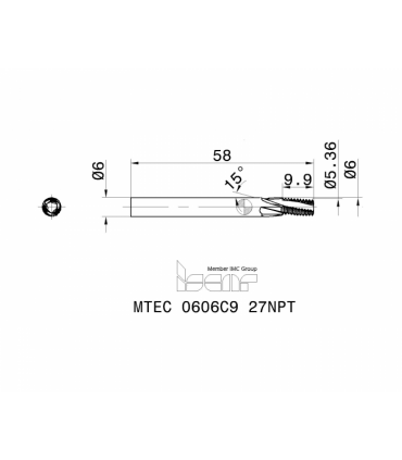 MTEC 0606C9 27NPT IC908