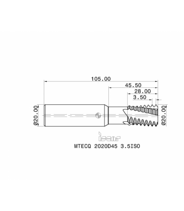 MTECQ 2020D45 3.5ISO IC908