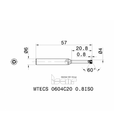 MTECS 0604C20 0.8ISO IC908