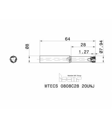 MTECS 0808C28 20UNJ IC908