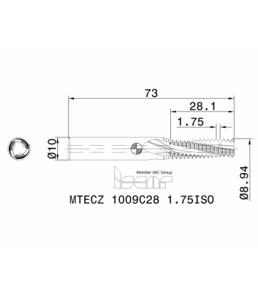 MTECZ 1009C28 1.75ISO IC908
