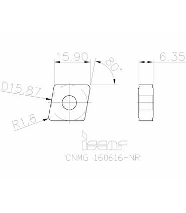 CNMG 160616-NR IC830