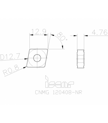 CNMG 120408-NR IC428