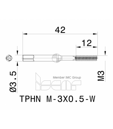 TPHN M-3X0.5-W HS