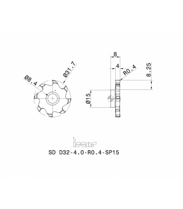 SD D32-4.0-R0.4-SP15 IC908
