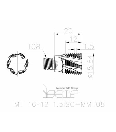MT 16F12 1.5ISO-MMT08 IC908