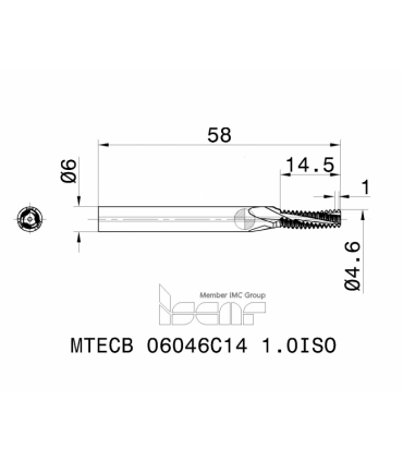 MTECB 06046C14 1.0ISO IC908