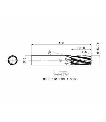 MTEC 1616F33 1.5ISO IC908