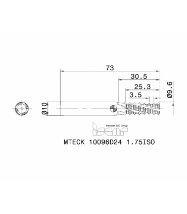 MTECK 10096D24 1.75ISO IC908