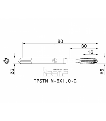 TPSTN M-6X1.0-G PMTA