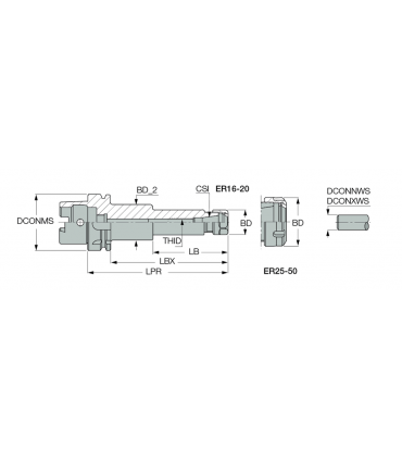HSK A100 ER40X120
