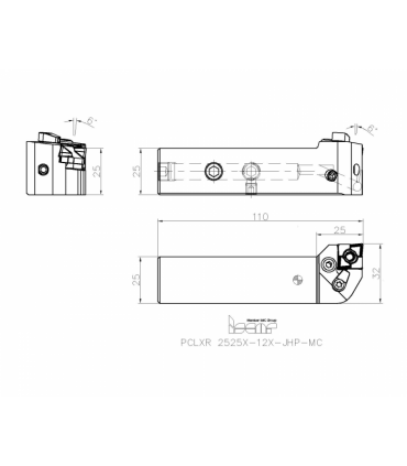 PCLXR 2525X-12X-JHP-MC