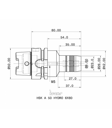HSK A50 HYDRO 6X80