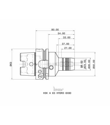 HSK A63 HYDRO 6X80