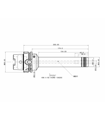 HSK A63 HYDRO 10X200
