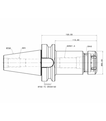BT50 FC ER40X150