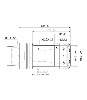 HSK E50 ER32X100