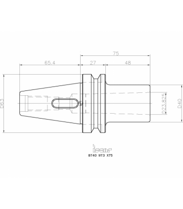 BT40 MT3X 75