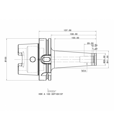 HSK A100 ODP16X137