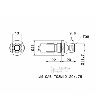 MM CAB T08M12-20/.75