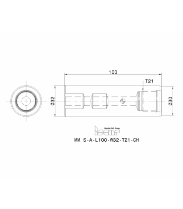 MM S-A-L100-W32-T21-CH
