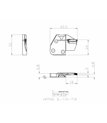 HFPAD 3L-115-T18