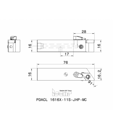 PDACL 1616X-11S-JHP-MC