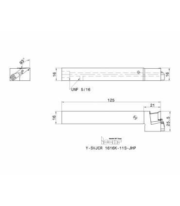Y-SVJCR 1616K-11S-JHP