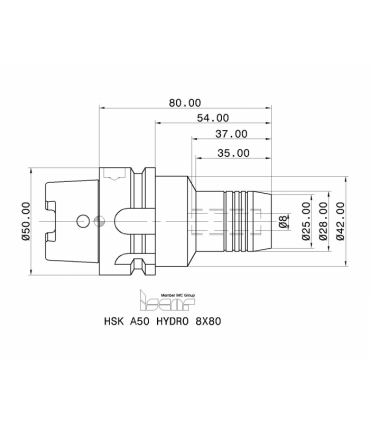 HSK A50 HYDRO 8X80