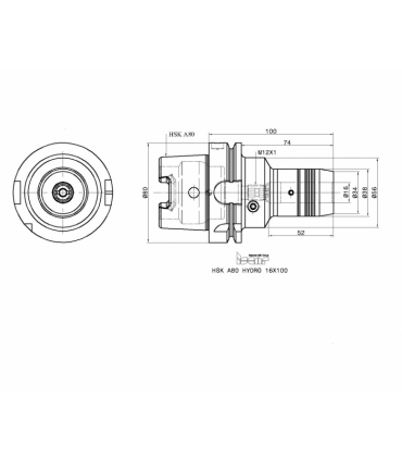 HSK A80 HYDRO 16X100