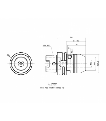 HSK A63 HYDRO 20X80 HD