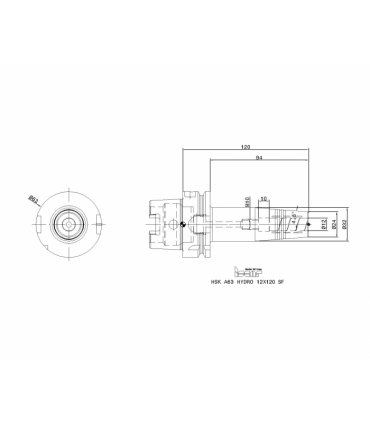 HSK A63 HYDRO 12X120 SF