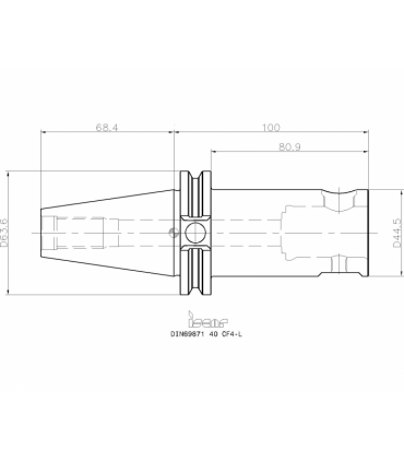 DIN69871 40 CF4-L