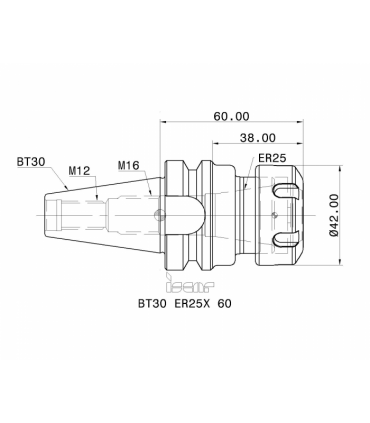 BT30 ER25X 60