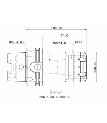 HSK A63 ER32X100