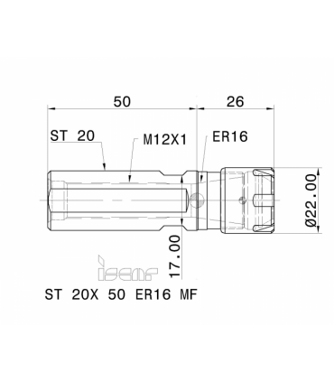 ST 20X 50 ER16 MF