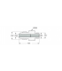 JHP NIPPLE 1/4NPT-7/16UNF