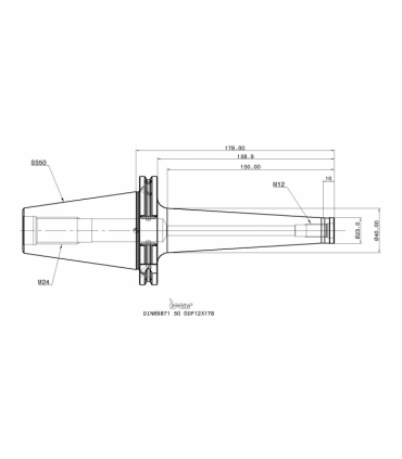 DIN69871 50 ODP12X178